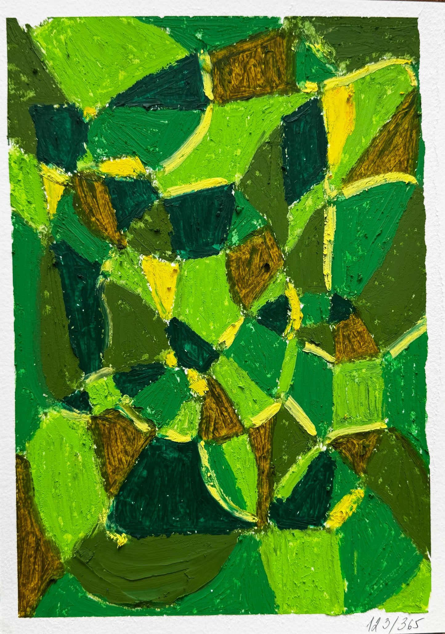 Original Oil Pastel Painting. Day 124/365