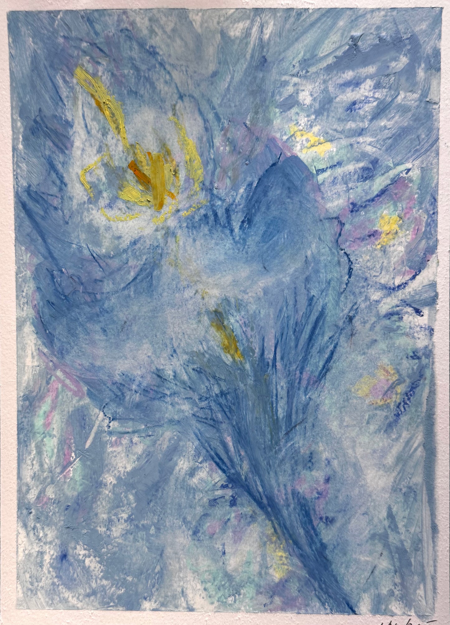Original Oil Pastel Painting on A4 Paper Day 124/365