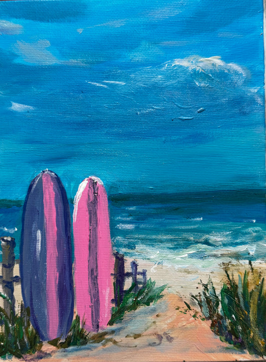 Ocean landscape painting. Day 160/365